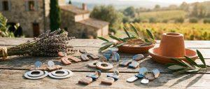 Bijoux en argile polymère et acier inoxydable faits main dans le sud de la France